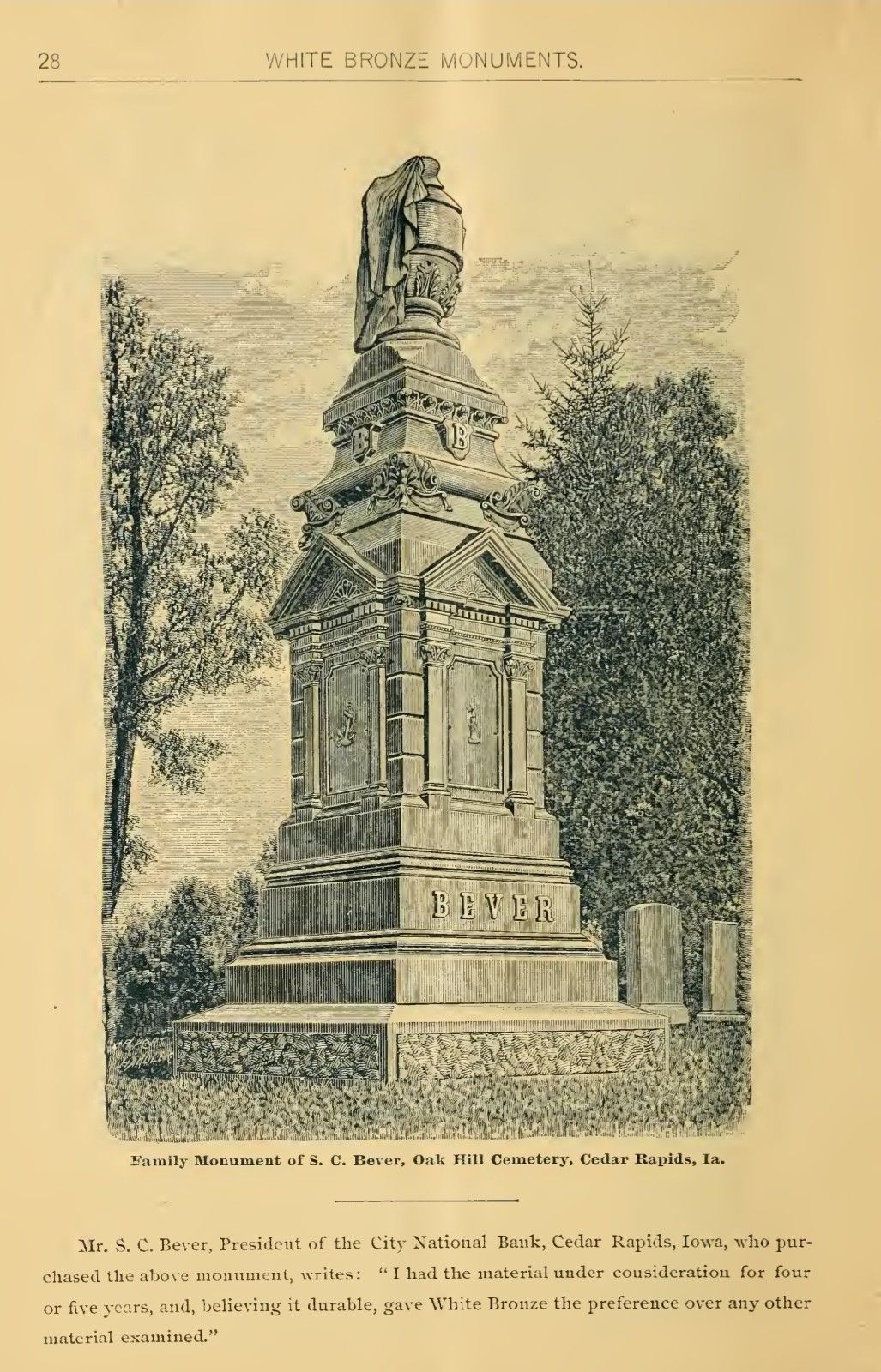 Historical Cedar Rapids courthouse or legal document